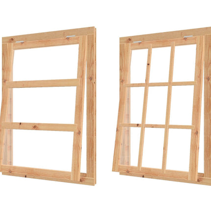 Douglas uitzetraam compleet 104 x 89 cm