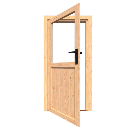 Douglas enkele deur met glas linksdraaiend 199 x 98,5 cm
