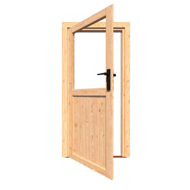 Douglas enkele deur met glas linksdraaiend 199 x 98,5 cm