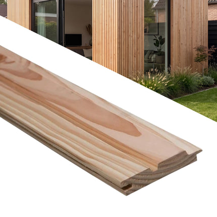 Douglas dubbele rhombus 25x140