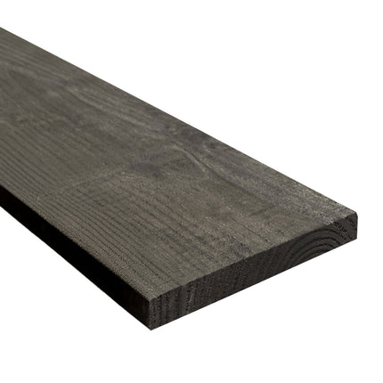 Douglas plank zwart 25x275x4000