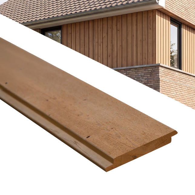 Thermisch Vuren - Grenen Channelsiding 18x143 mm