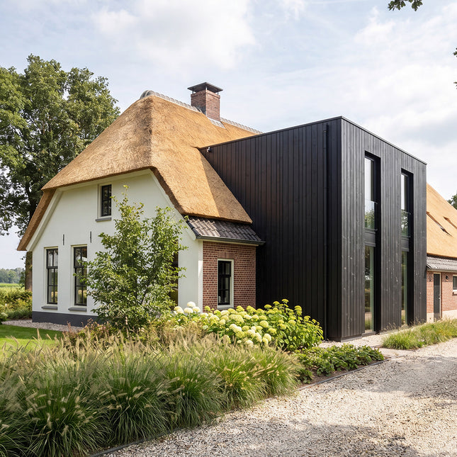 Thermisch Vuren - Grenen Channelsiding Zwart 18x143 mm