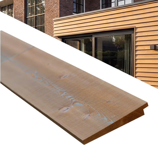 Vuren gemodificeerd Zweeds Rabat fijnbezaagd 10/21x190x5100