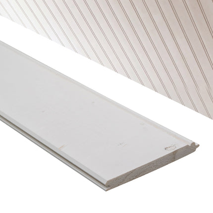 Vuren kraaldelen wit gegrond 18x195x4800 mm