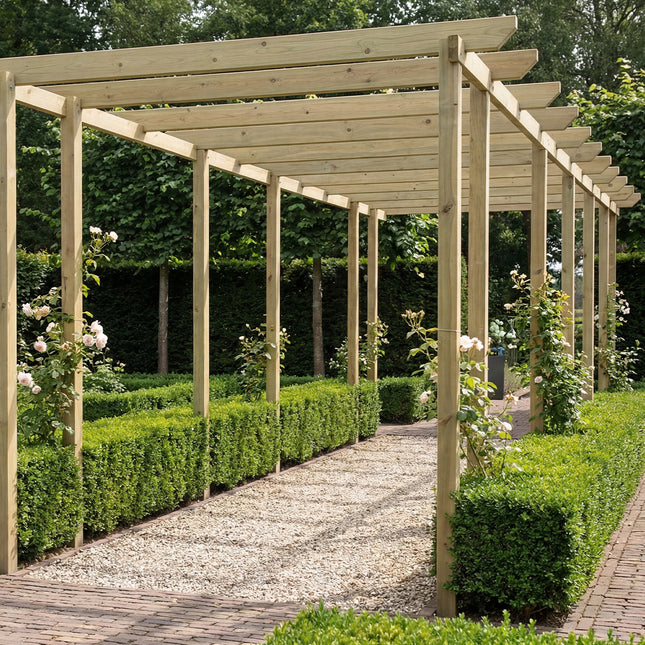Vuren regels geschaafd geïmpregneerd 44x95