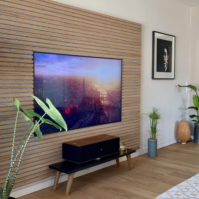 Akupanel Klassiek Eiken (Grijze vilt) 600x2400 mm