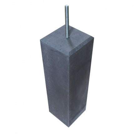 Betonpoer antraciet 200mm met facetrand