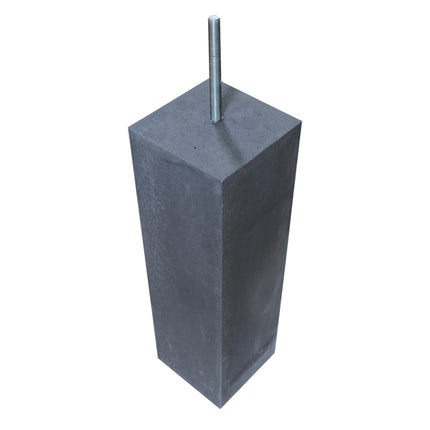 Betonpoer antraciet 150 mm zonder facetrand