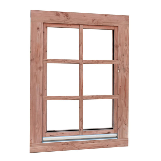 Douglas draai-kiepraam met dubbel glas 84,4x120,4cm