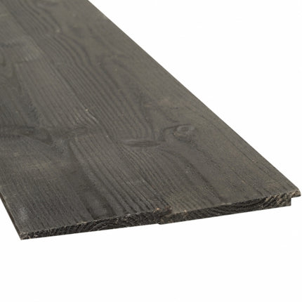 Vuren geimpregneerd Zweeds rabat zwart 28x195