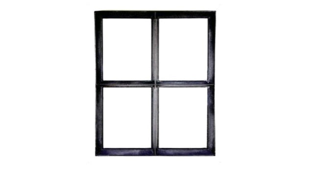 Stalen raam Dubbel glas 500x600 mm