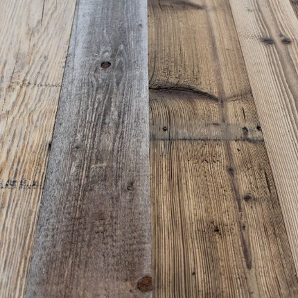 Old farmwood mes & groef planken Mixed color