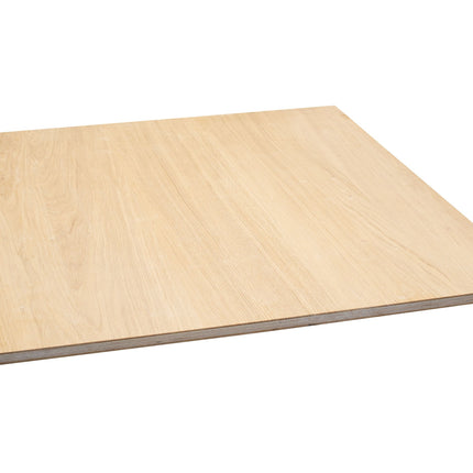Eiken dikfineer 4 mm op  plaat foutvrij 20x1220x2440 mm