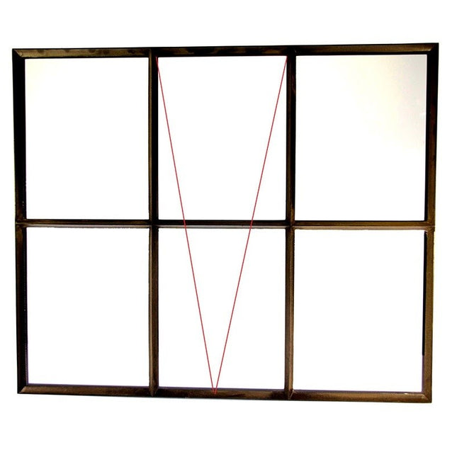 Stalen raam Openklapbaar Dubbel glas 980x820 mm