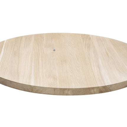 Eiken rustiek rond tafelblad 40x900 mm