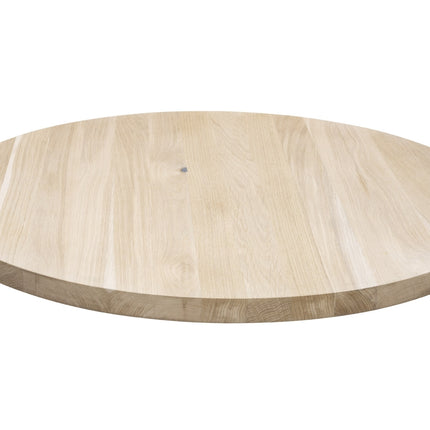 Eiken rustiek rond tafelblad 40x600 mm
