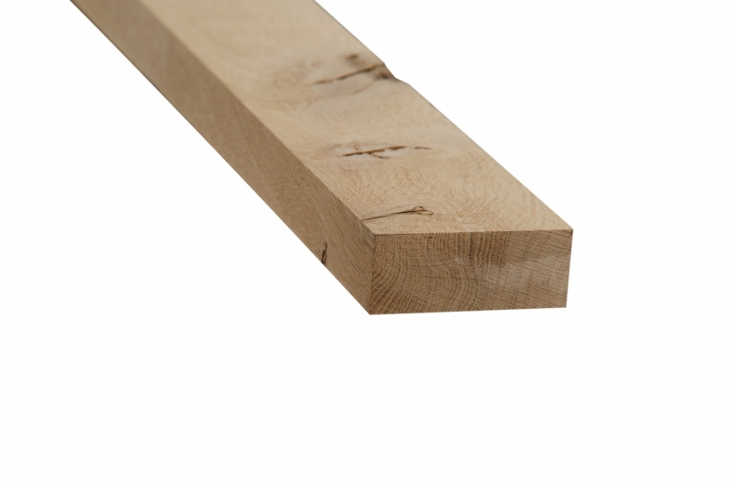 Verpletteren fysiek wit Eiken meubelhout geschaafd 40x100